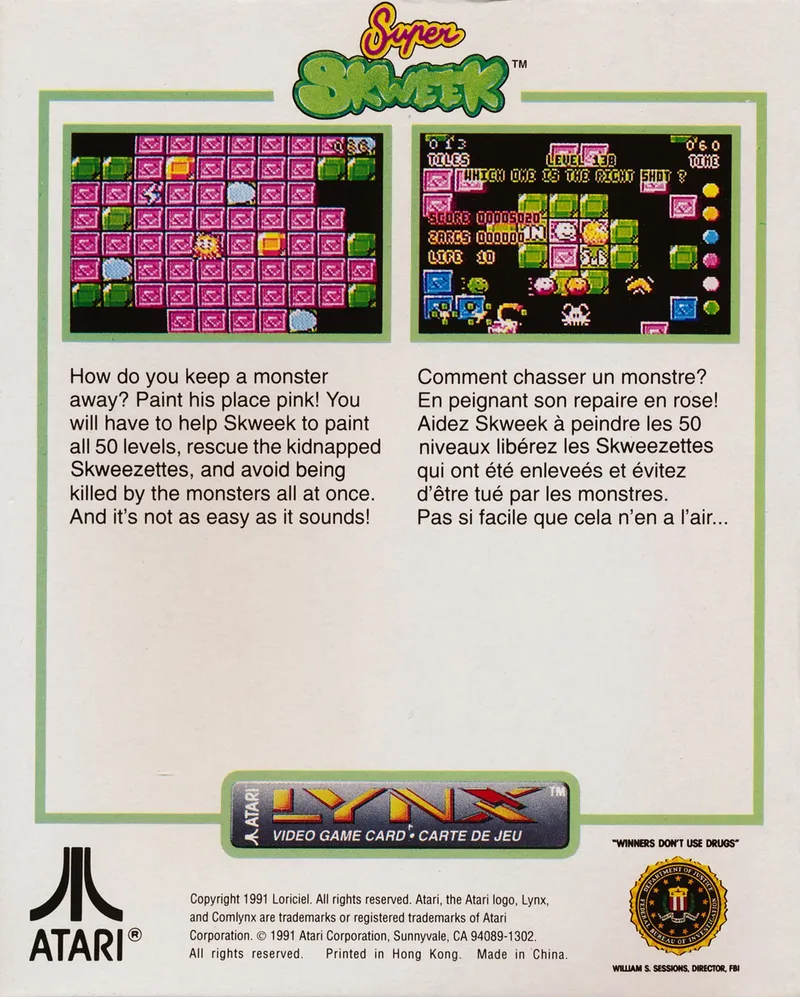 Super Skweek box back