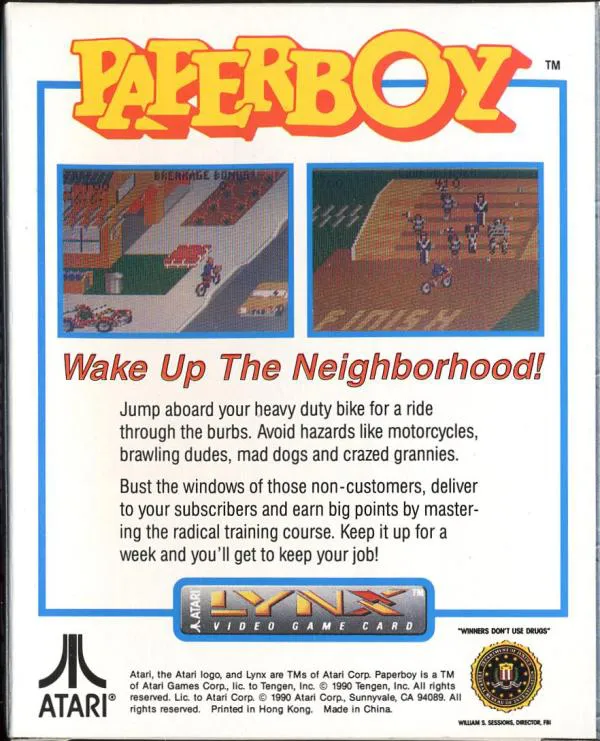 Paperboy box back