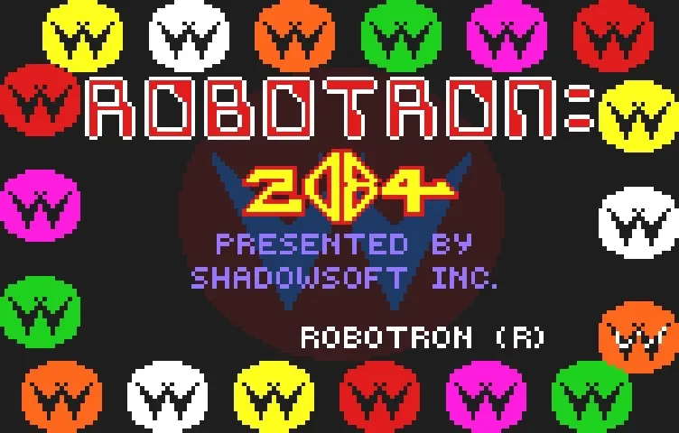 Backdrop artwork for Robotron: 2084