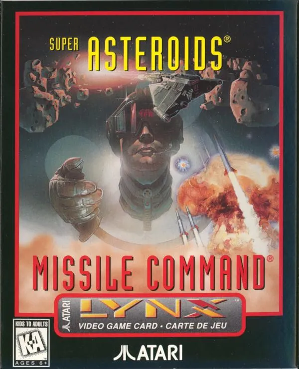Super Asteroids & Missile Command box art