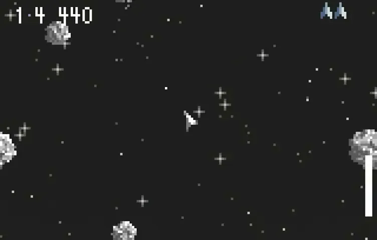 Backdrop artwork for Super Asteroids & Missile Command