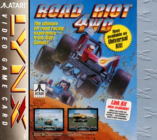 Road Riot 4WD cover art for Atari Lynx