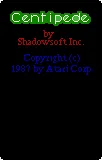 Centipede title screen