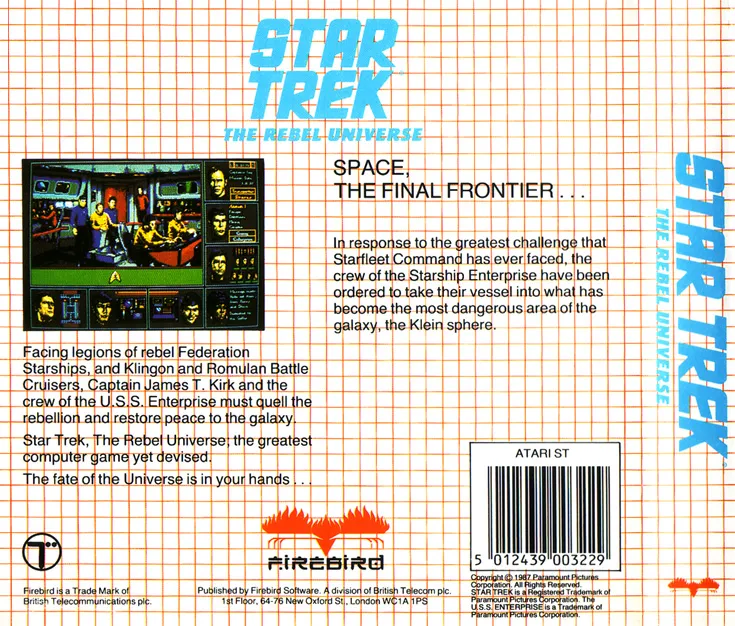 Star Trek: The Rebel Universe box back