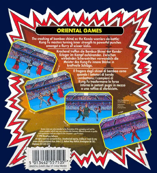 Oriental Games box back