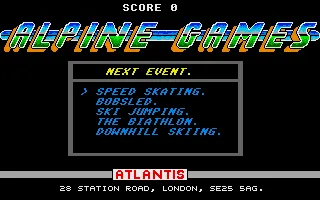 Backdrop artwork for Alpine Games