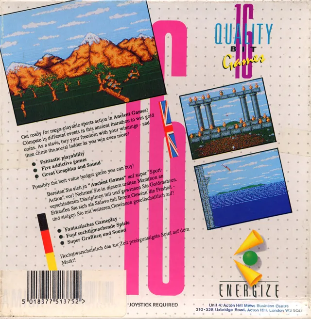 Ancient Games box back