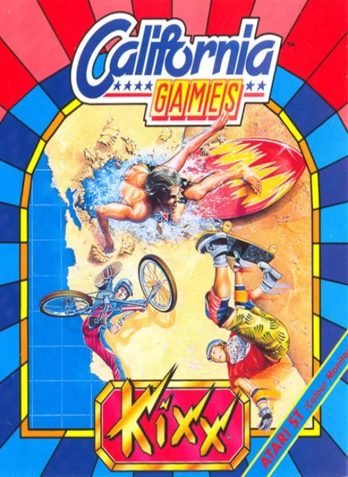 California Games cover art for Atari ST