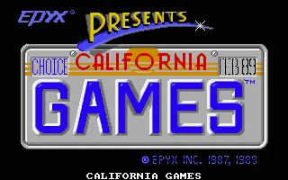 California Games screenshot
