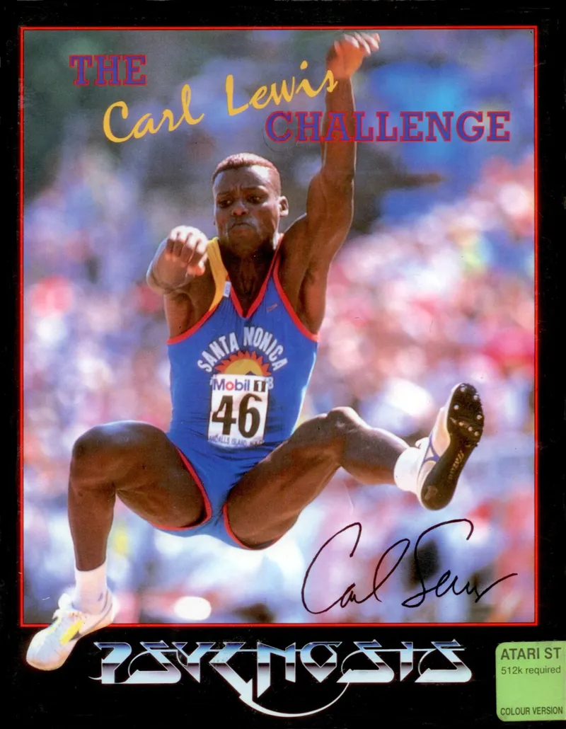 Carl Lewis Challenge, The cover art for Atari ST