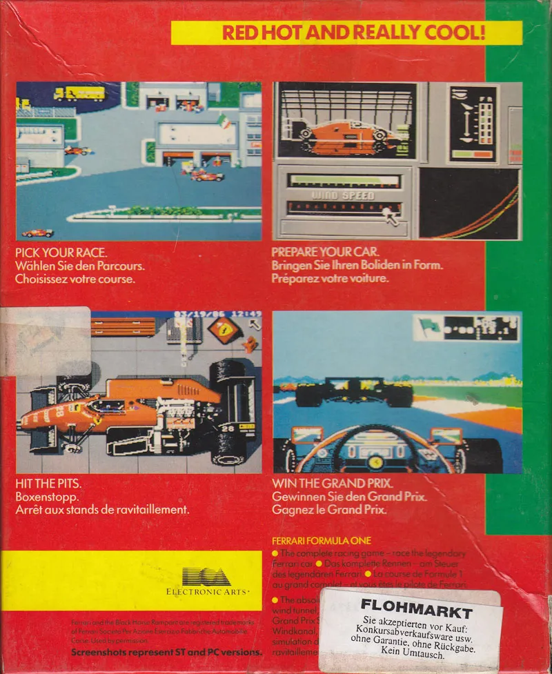 Ferrari Formula One box back