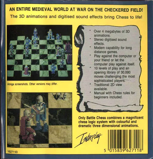Battle Chess box back