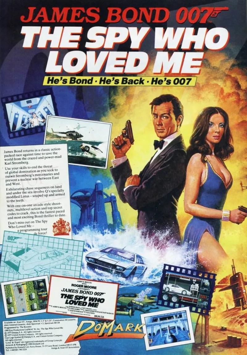 James Bond 007: The Spy Who Loved Me box back
