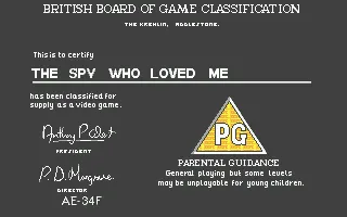 Backdrop artwork for James Bond 007: The Spy Who Loved Me
