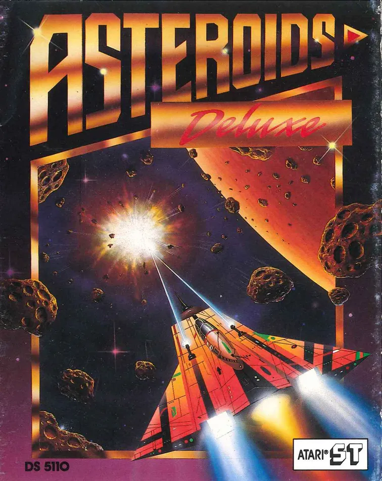 Asteroids Deluxe cover art for Atari ST
