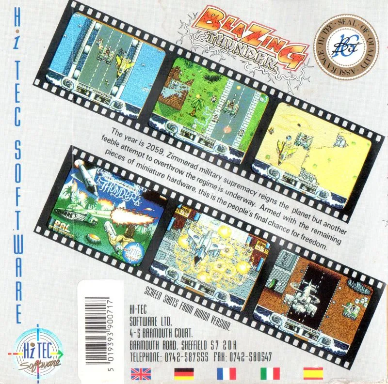 Blazing Thunder box back