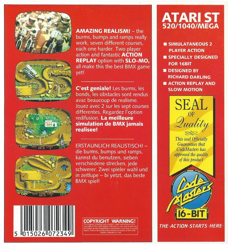 BMX Simulator box back