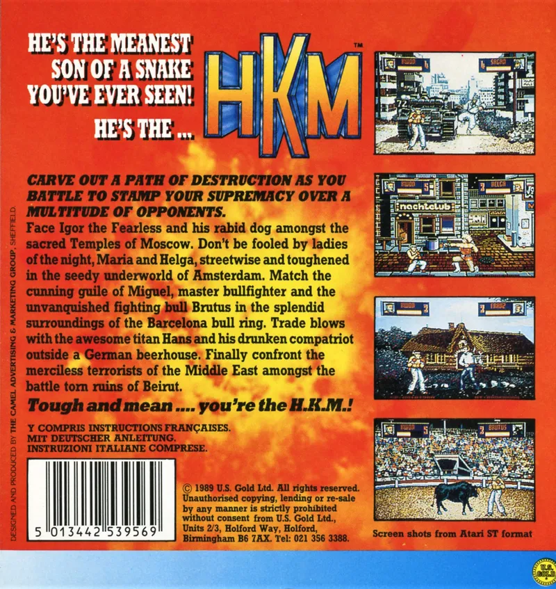 Human Killing Machine box back