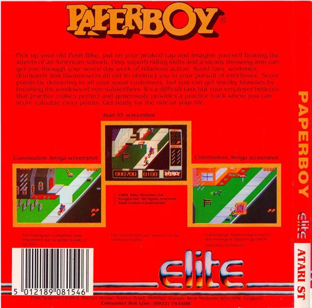 Paperboy box back
