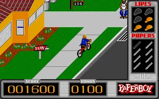 Paperboy screenshot
