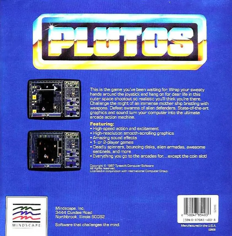 Plutos box back