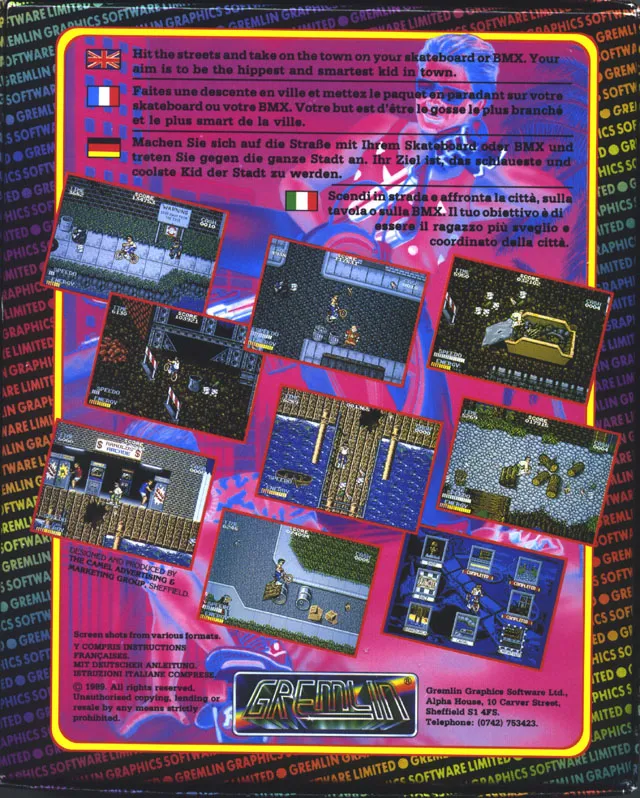 Skidz box back