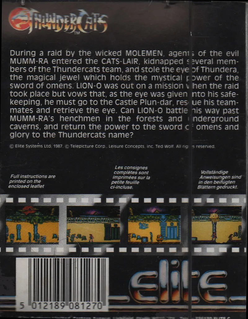 ThunderCats box back
