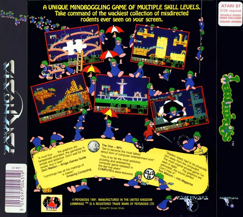 Lemmings box back