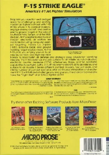 F-15 Strike Eagle box back