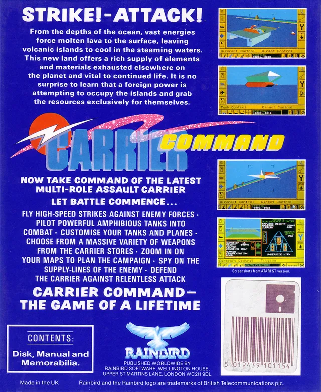 Carrier Command box back