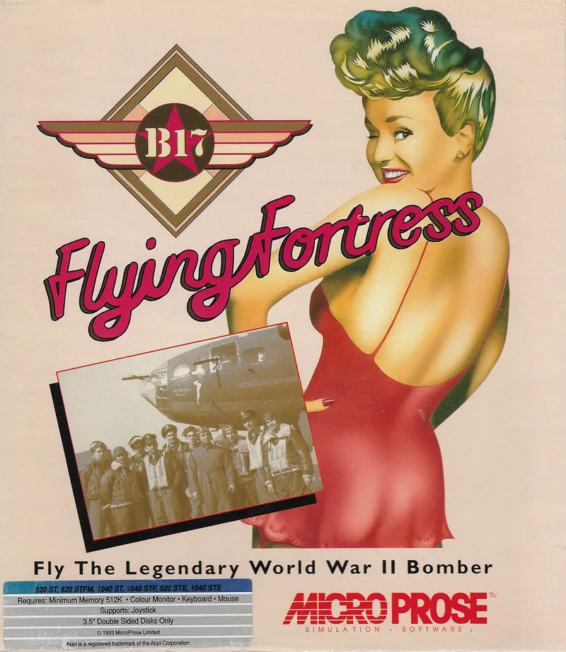 B17: Flying Fortress cover art for Atari ST