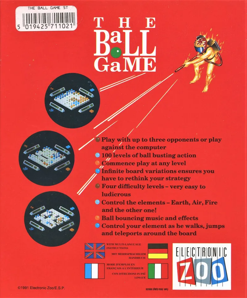 The Ball Game box back