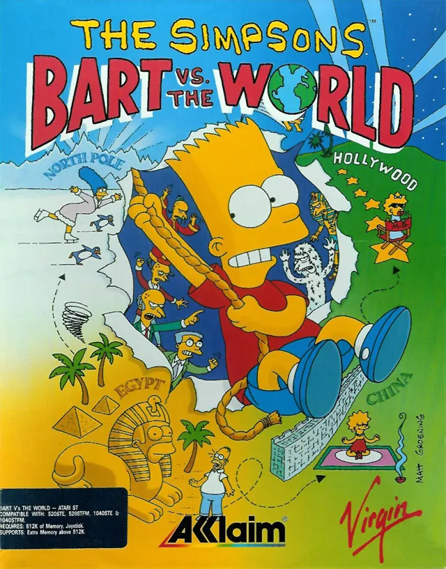 The Simpsons: Bart vs. the World box art