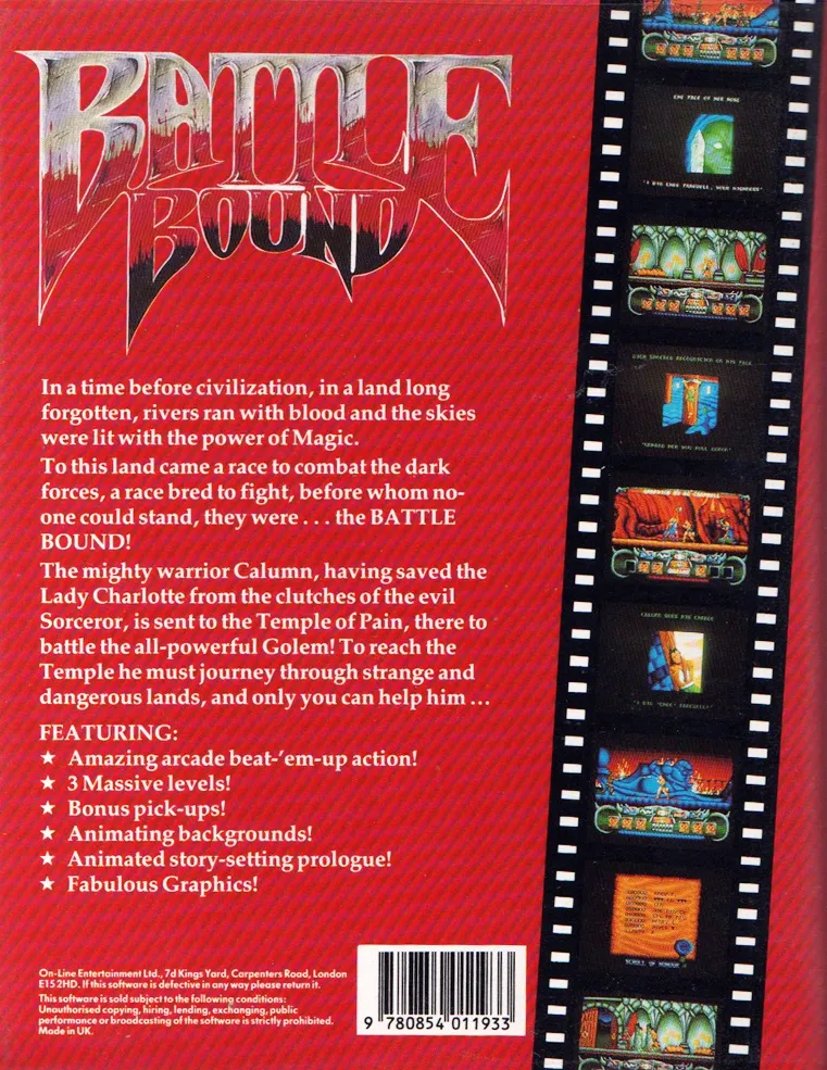 Battle Bound box back