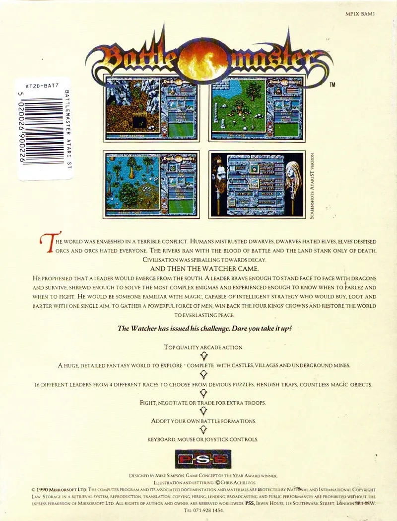 Battle Master box back