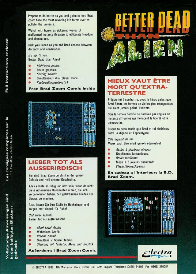 Better Dead Than Alien box back