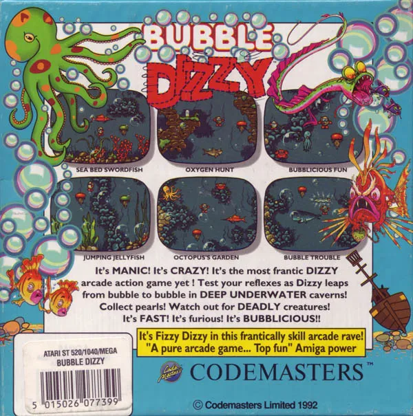 Bubble Dizzy box back