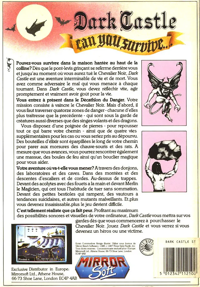 Dark Castle box back