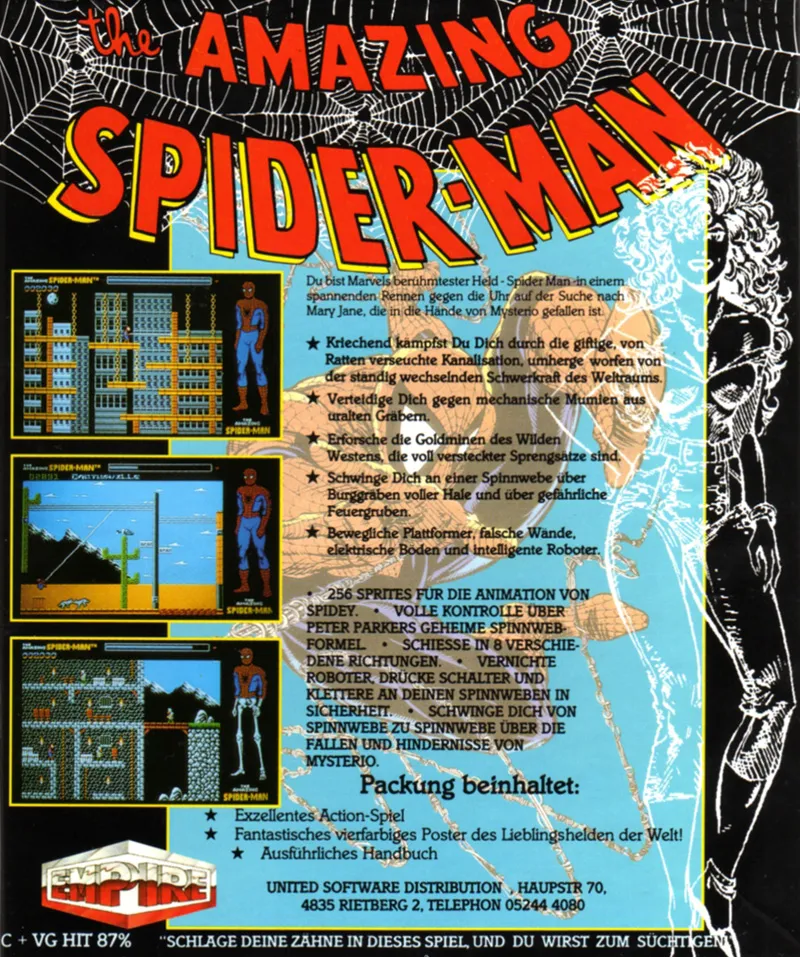 The Amazing Spider-Man box back