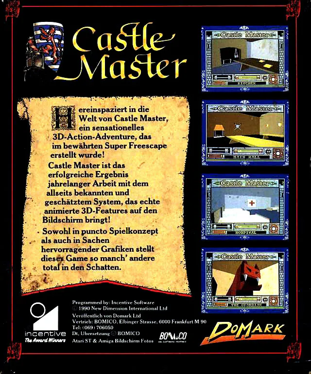 Castle Master box back