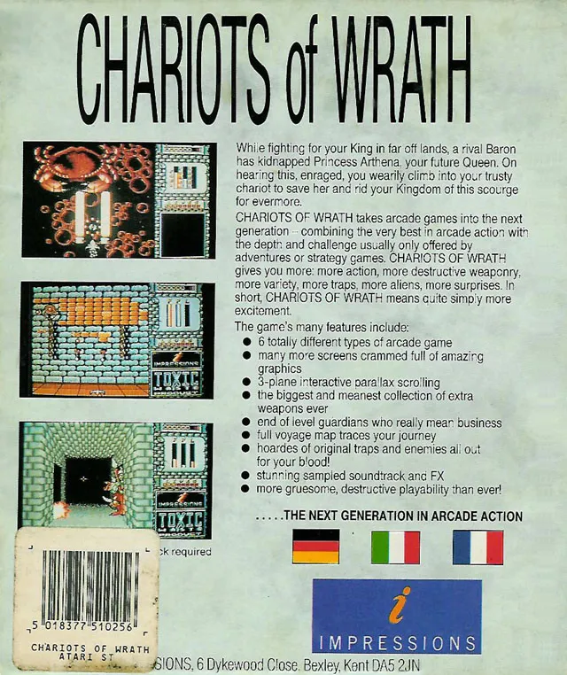 Chariots of Wrath box back
