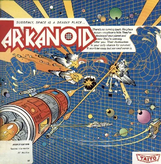 Arkanoid cover art for Atari ST