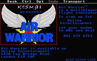 Air Warrior screenshot