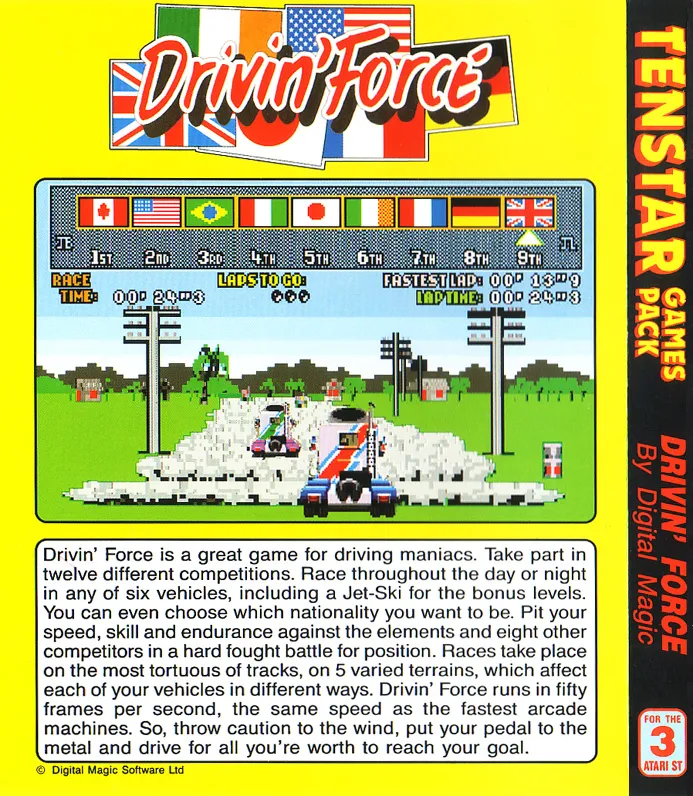 Drivin' Force box back