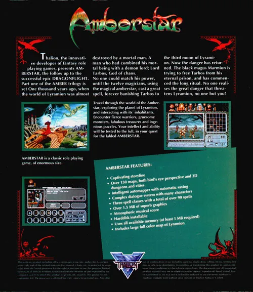 Amberstar box back