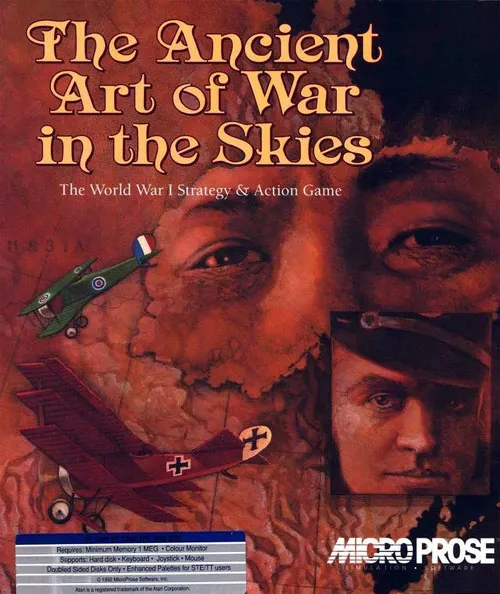 Ancient Art of War in the Skies, The cover art for Atari ST