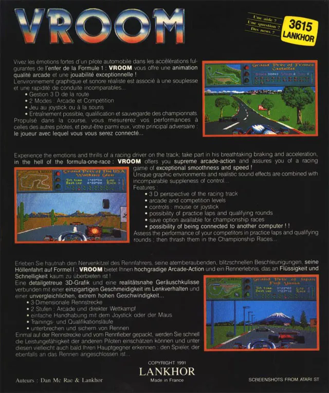 Vroom box back