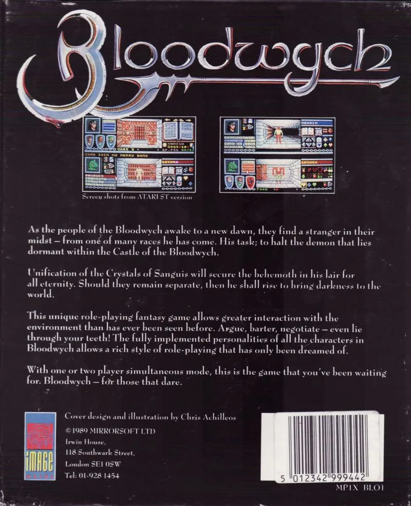 Bloodwych box back