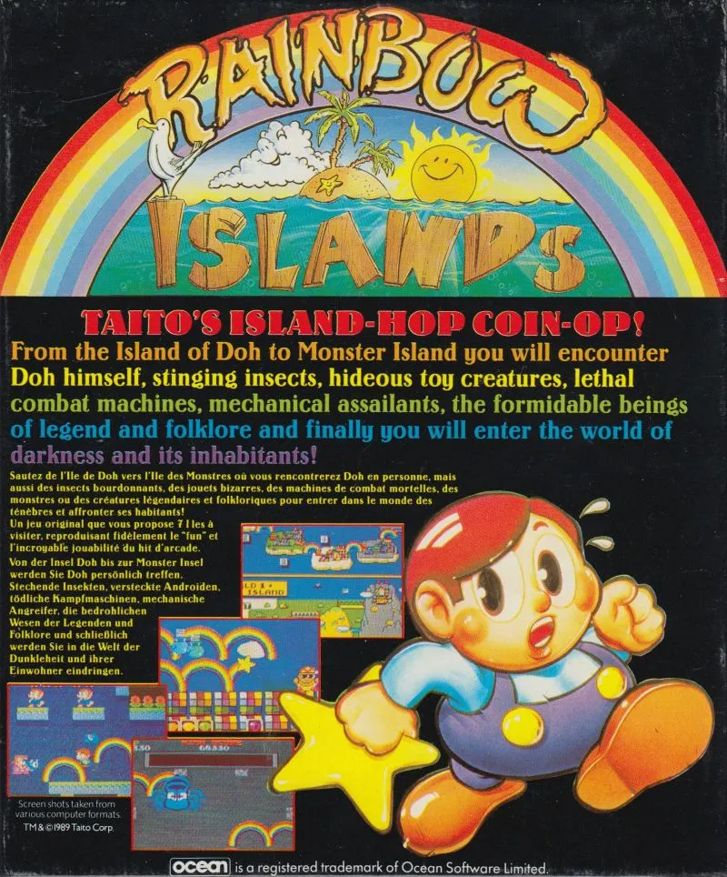 Rainbow Islands box back