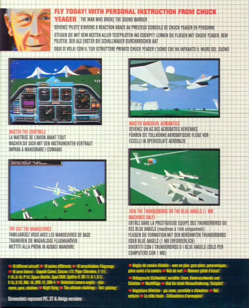 Chuck Yeager's Advanced Flight Trainer box back